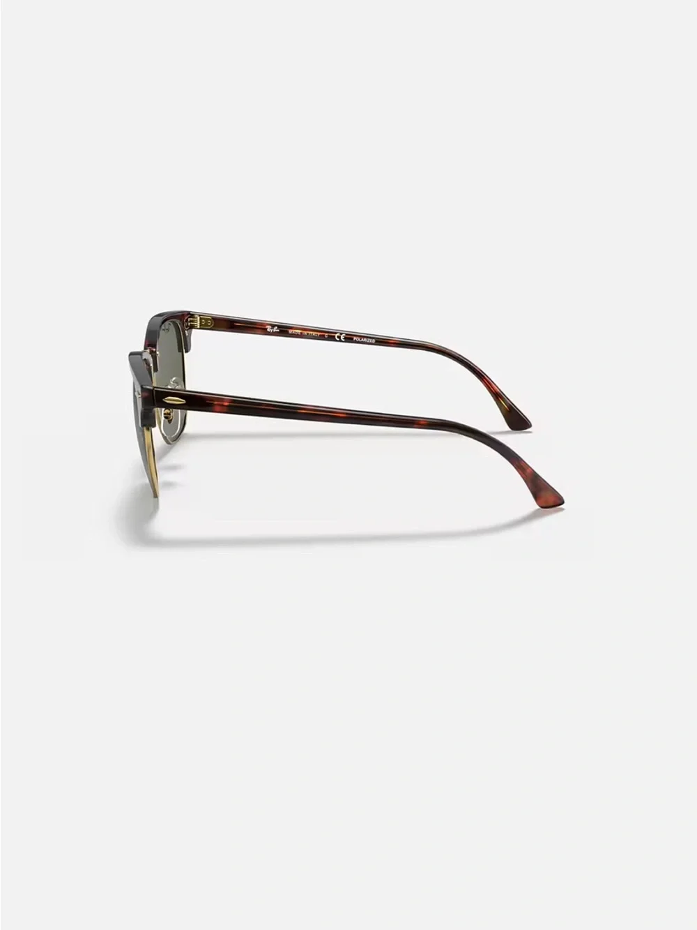 Ray-Ban Clubmaster Sunglasses - Gold Tortoise w/ Dark Green/Black Lenses -Unisex